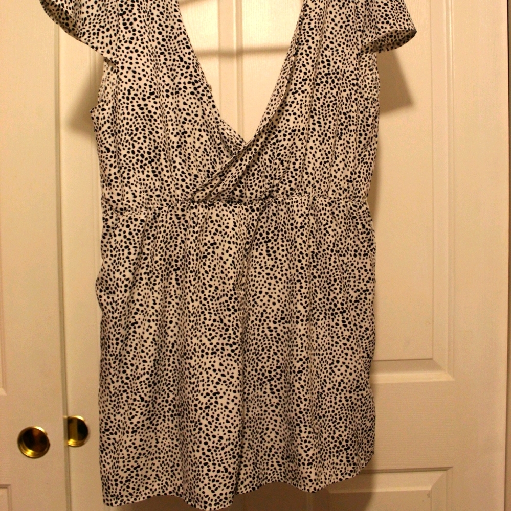 Black and white romper